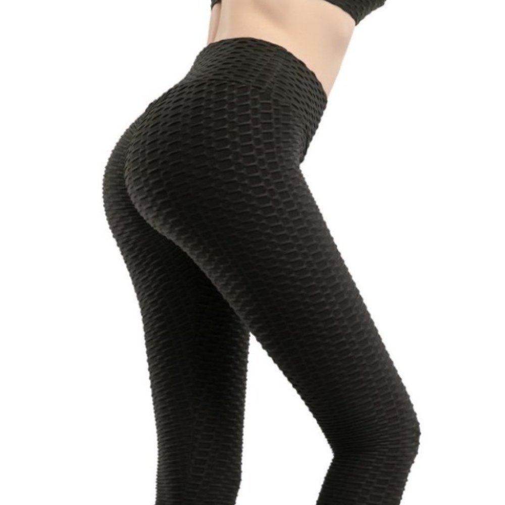 Womens Leggings Push Up Ruched Yoga Pants TikTok
